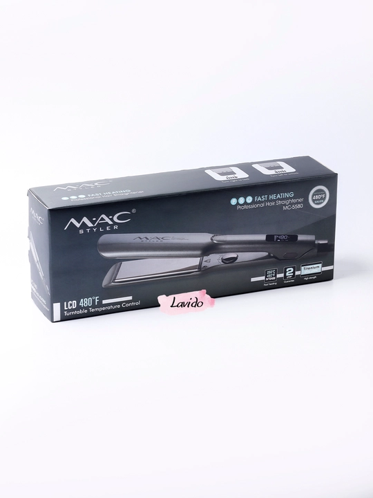 Professional dazmol, MAC Styler MC-5580 titan plastinali soch to‘g‘rilagichi