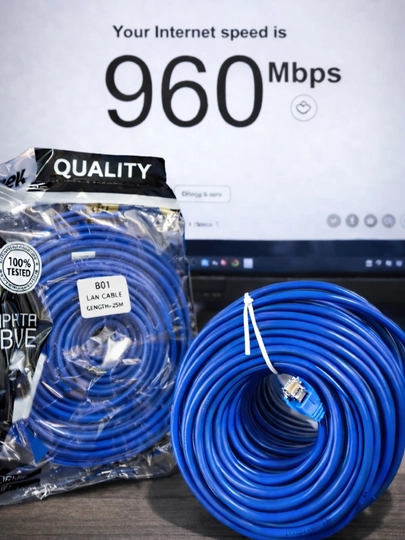 Кабель для гигабитного интернета, высокоскоростной CAT6 LAN кабель RJ45 – 1 Гбит/с