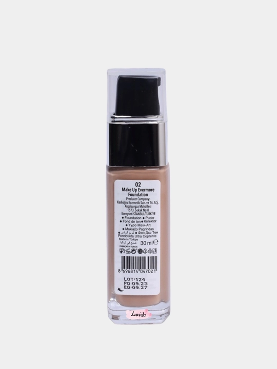 Gabrini Tonal kremi, HD Matte Make Up Evermore, xira, 30 ml
