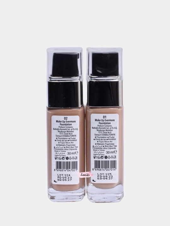 Gabrini Tonal kremi, HD Matte Make Up Evermore, xira, 30 ml