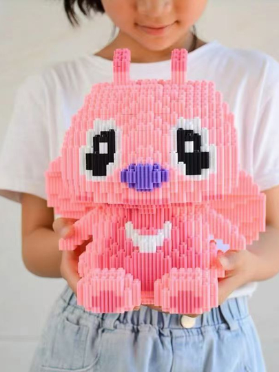 3D конструктор LEGO для детей и взрослых, набор из 5000+ деталей. Игрушка LEGO STITCH — MINEL-LEGO-РОЗОВ