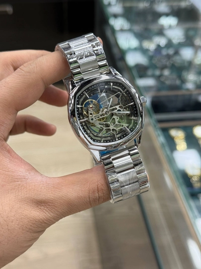 Мужские наручные часы Cartier Mechanics — TZTZ-CARTIER1-ЧЕРН