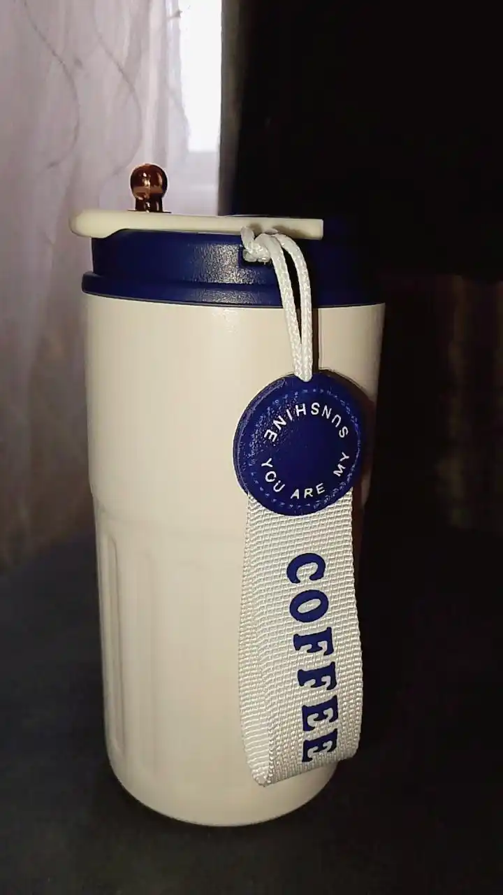 Termokrujka qahva uchun, termos krujka, harorat sensori bilan, 460 ml