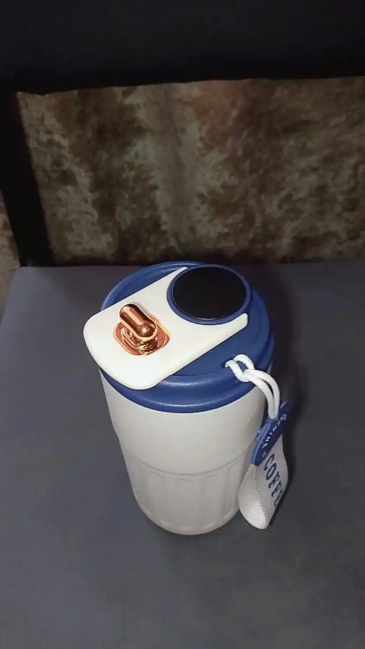 Termokrujka qahva uchun, termos krujka, harorat sensori bilan, 460 ml