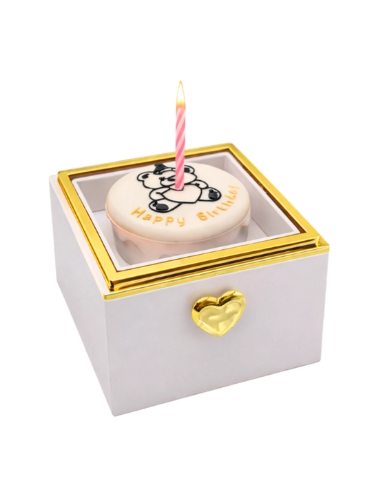 Подарочная коробка-сюрприз для украшений «Happy Birthday» с кольцом