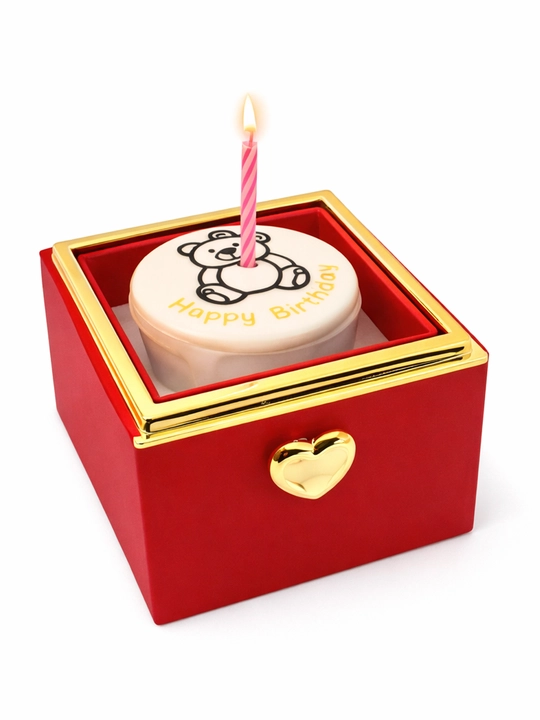 Подарочная коробка-сюрприз для украшений «Happy Birthday» с кольцом