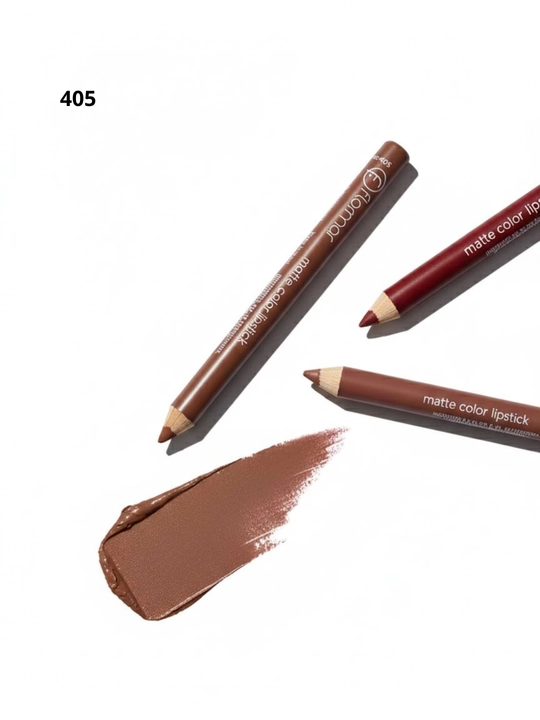 Карандаш для краски для губ Flormar, водостойкий, с точилкой, матовый, 12 разных цветов 