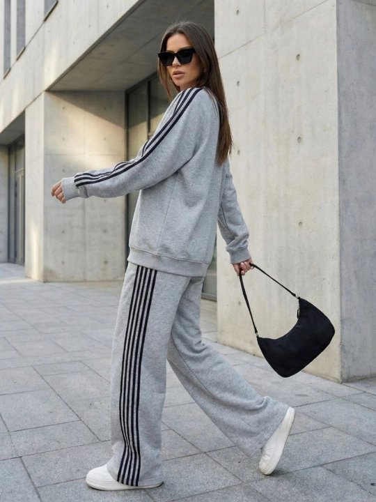 Ayollar oversize sport kostyumi, futbolka va shim S–5XL — ELLY FASHION - 