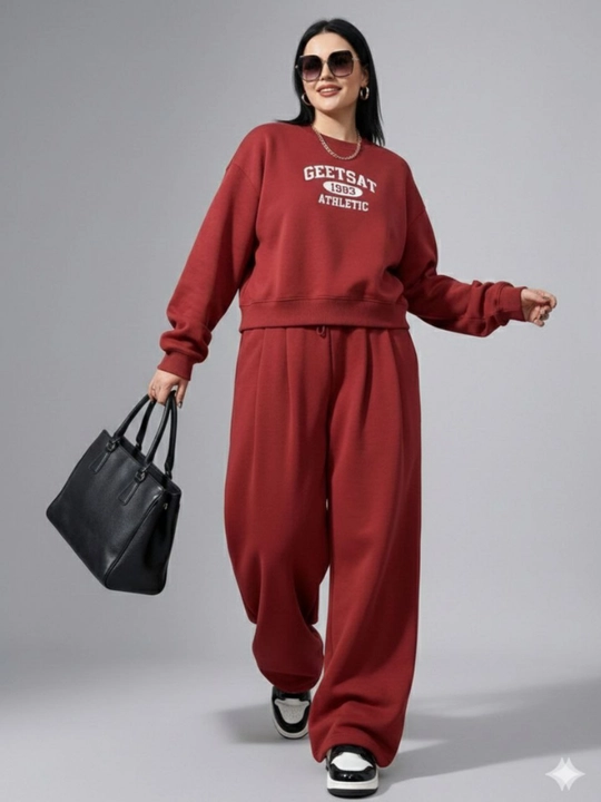 Ayollar oversize sport kostyumi, futbolka va shim S–5XL — ELLY FASHION