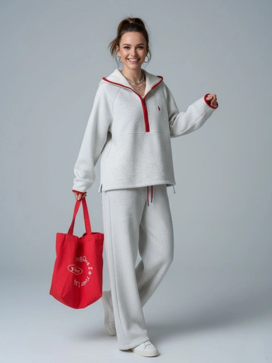 Ayollar sport kostyumi, futbolka va shim M–4XL — ELLY FASHION - 