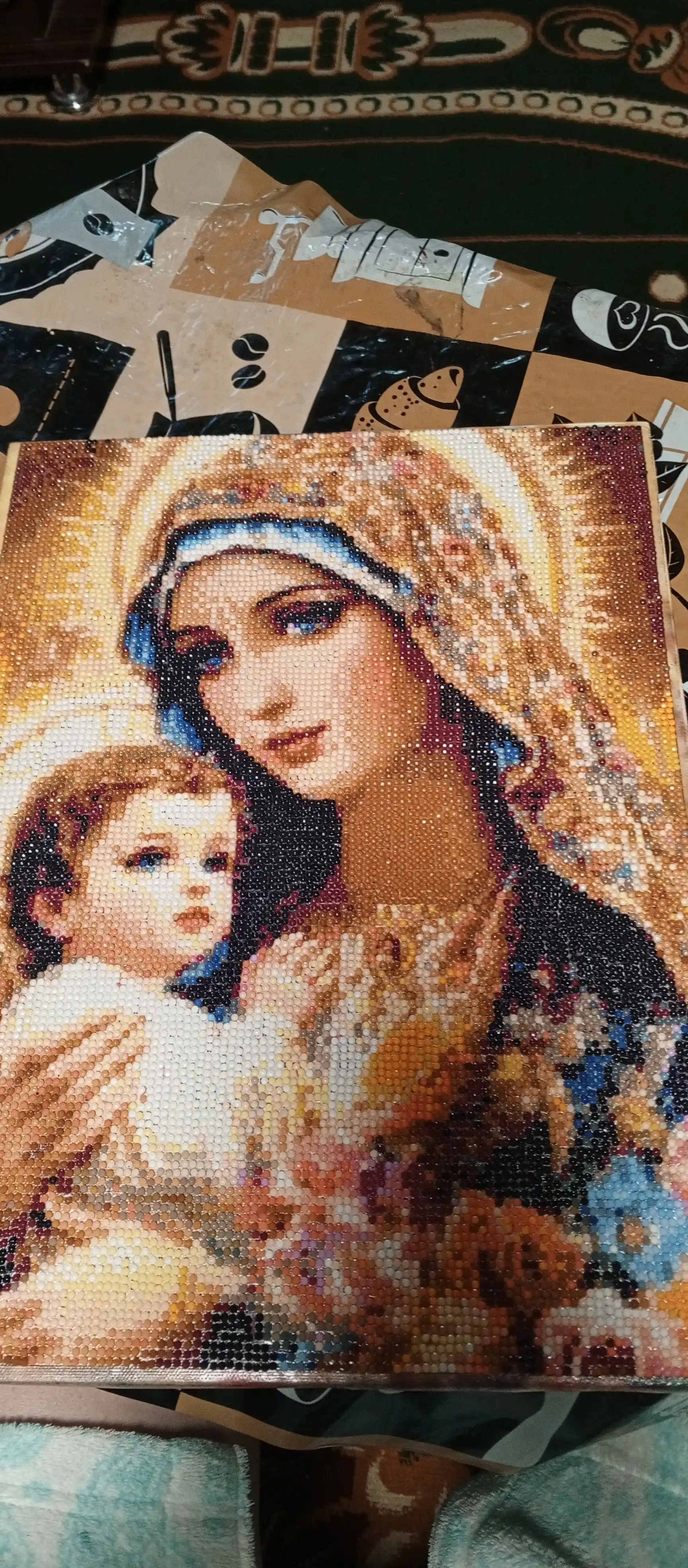 Olmos toshli mozaikasi Skystore "Ikona", ramkalik asosga tortilgan, 30 х 40