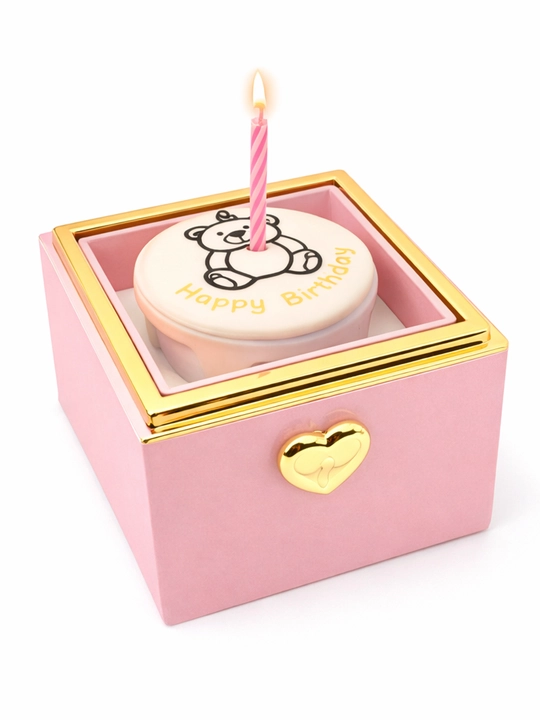 Подарочная коробка-сюрприз для украшений «Happy Birthday» с кольцом