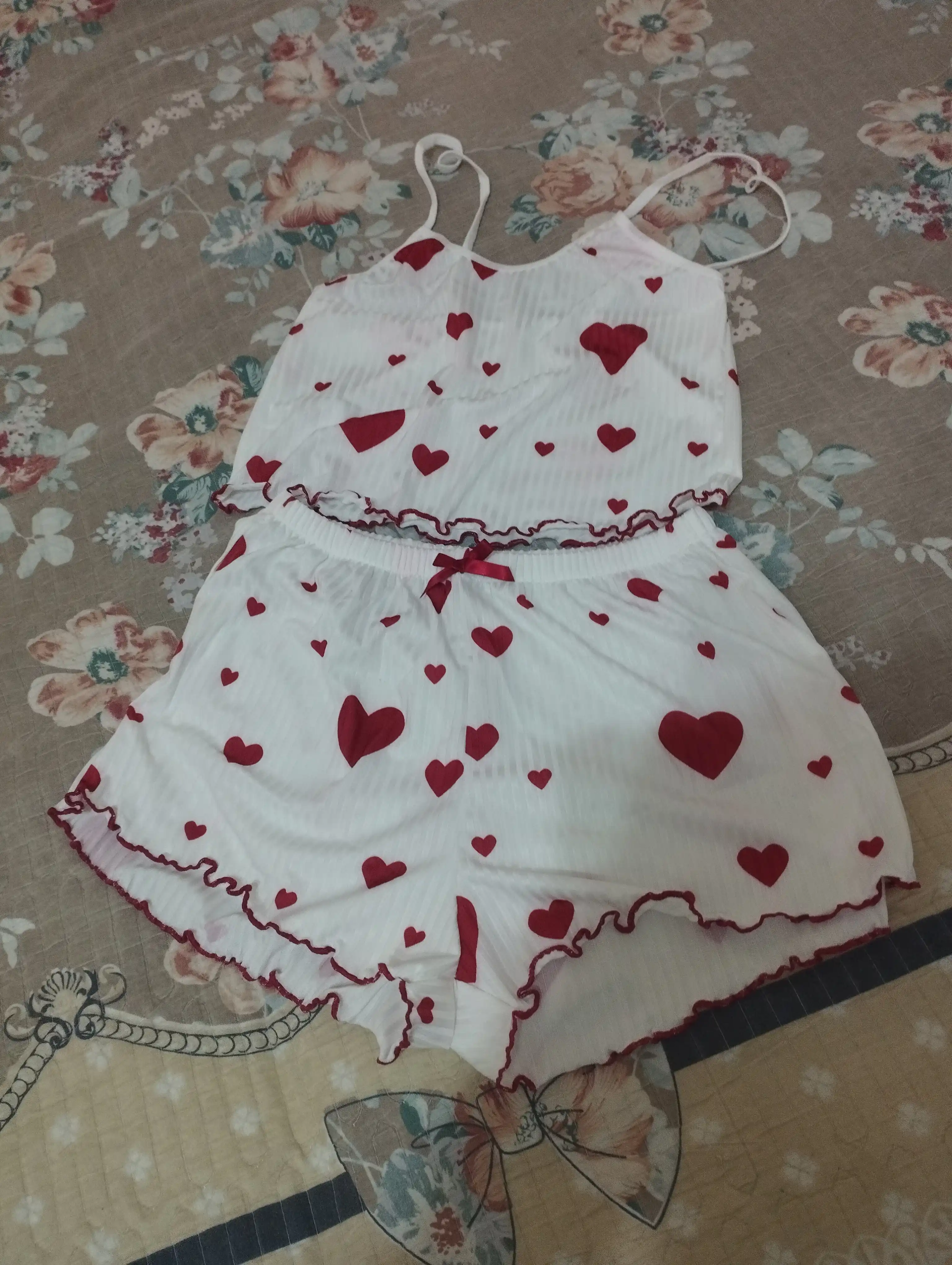 Ayollar pijamalari, shorti va top, uy kiyimlari, ayollar va qizlar uchun kiyimlar