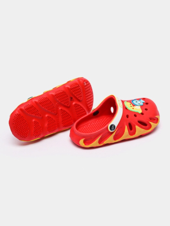 Кроксы с динозавром для детей Crocs, пляжная обувь, размер 34, для мальчиков и девочек