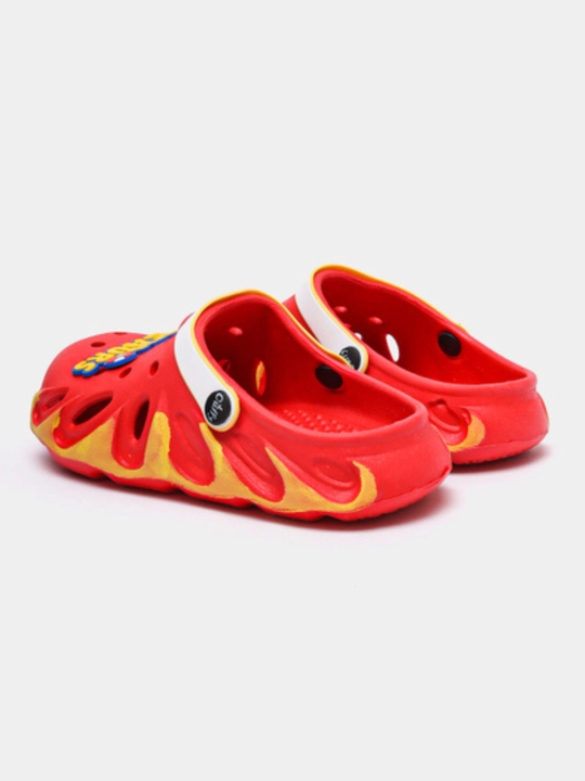 Кроксы с динозавром для детей Crocs, пляжная обувь, размер 34, для мальчиков и девочек