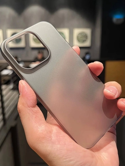 Матовый прозрачный чехол на iPhone X, 11, 12, 13, 14, 15, 16, 17 Pro, Pro Max