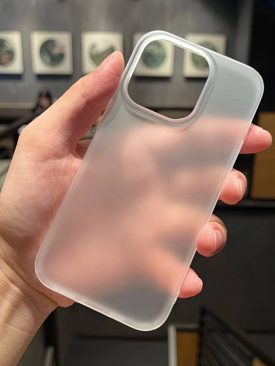 Матовый прозрачный чехол на iPhone X, 11, 12, 13, 14, 15, 16, 17 Pro, Pro Max