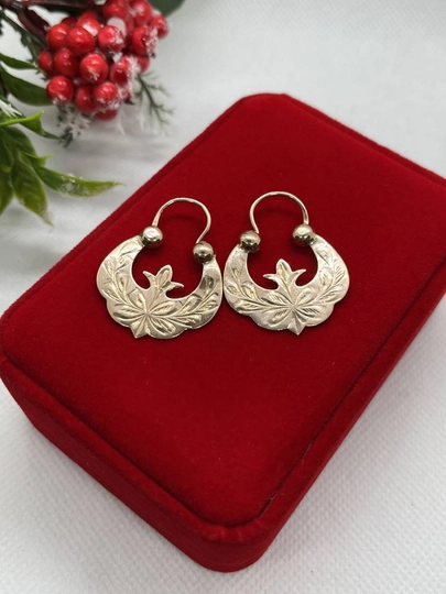 Серьги женские, самовары цыганские, этно, кружевные, восточные — MANSHO-SAMOVARSERGI-БРОНЗ