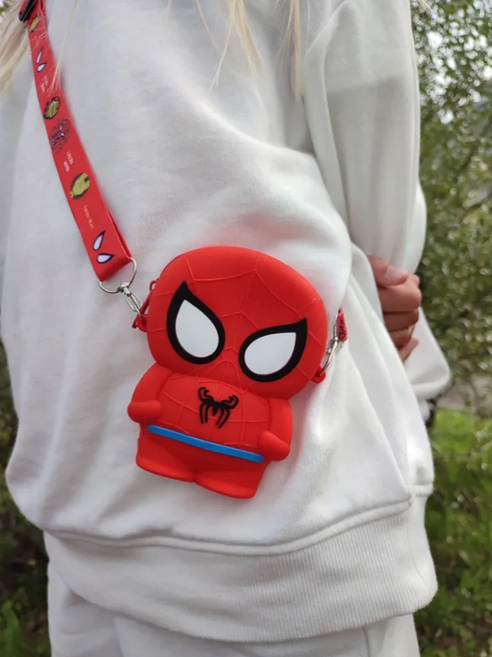 Bolalar uchun silikon sumka, Spiderman, Batman