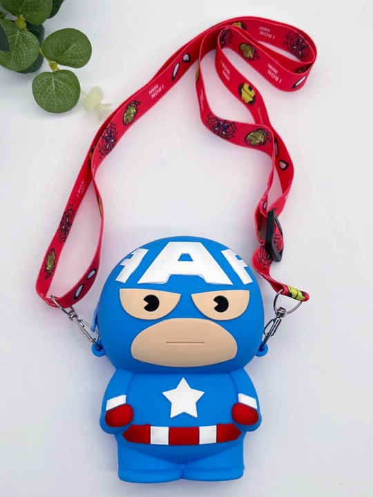 Bolalar uchun silikon sumka, Spiderman, Batman