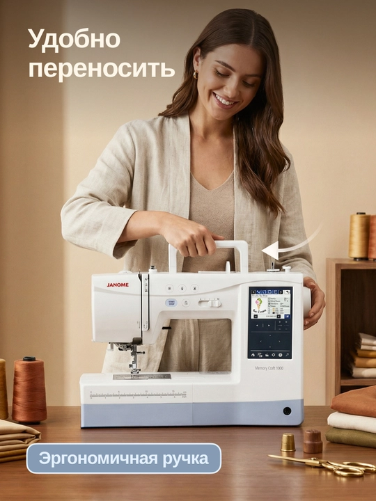 Tikuv va kashta tikish mashinasi Janome Memory Craft 1000 (MC 1000)