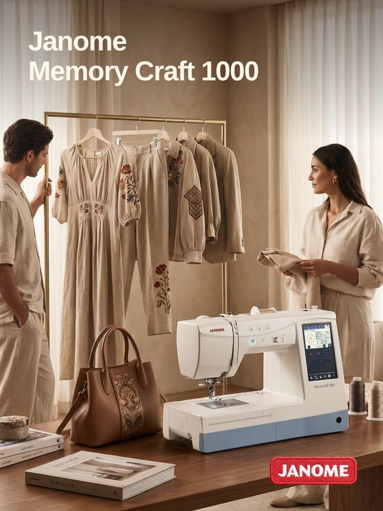 Tikuv va kashta tikish mashinasi Janome Memory Craft 1000 (MC 1000)