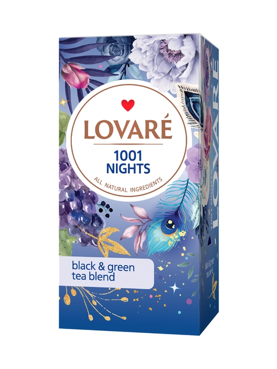 Пакетированный чай в индивидуальных конвертиках Lovare, 24 шт