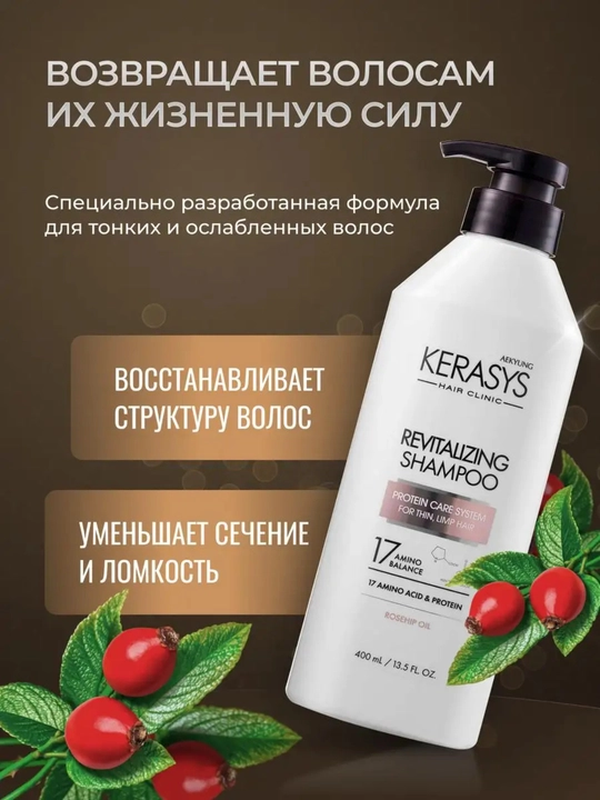 Шампунь женский, мужской Kerasys против перхоти выпадения для всех типов волос 400 мл Корея