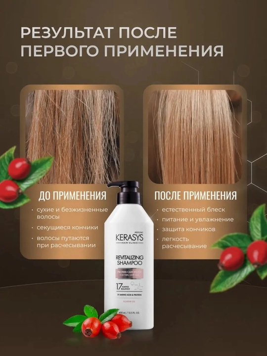 Шампунь женский, мужской Kerasys против перхоти выпадения для всех типов волос 400 мл Корея