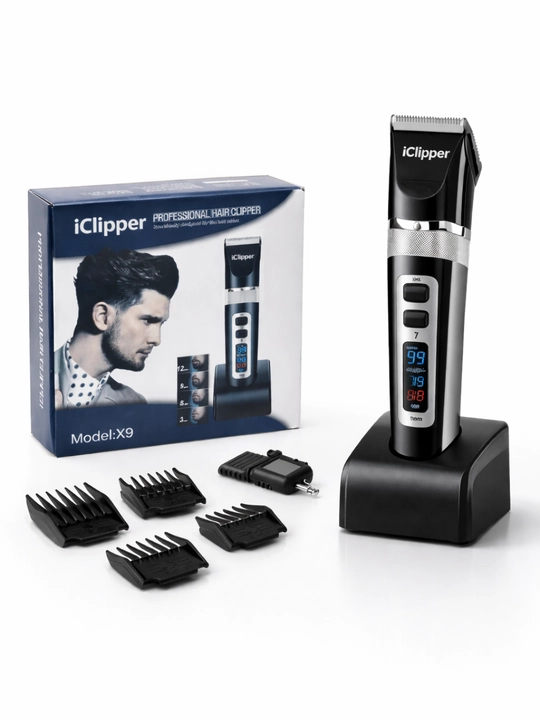 Машинка для стрижки iClipper X9, 4 насадки, до 240 минут