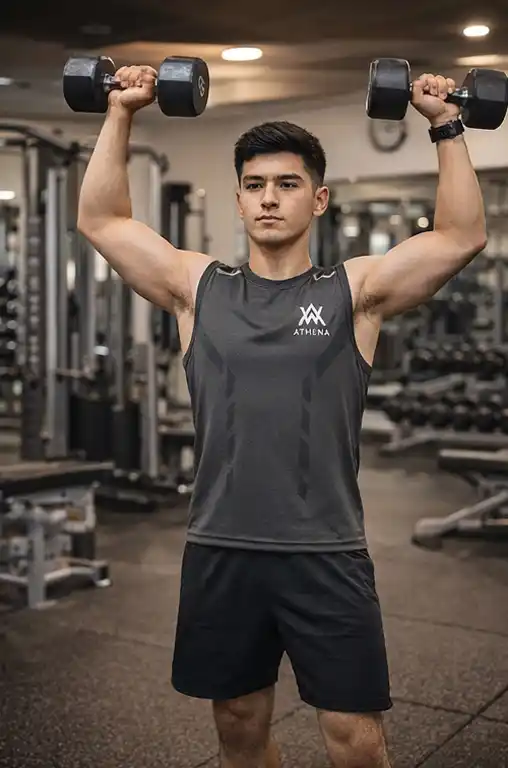Erkaklar uchun sport maykasi, yengsiz, zal, fitnes va mashg‘ulotlar uchun, tez quriydigan