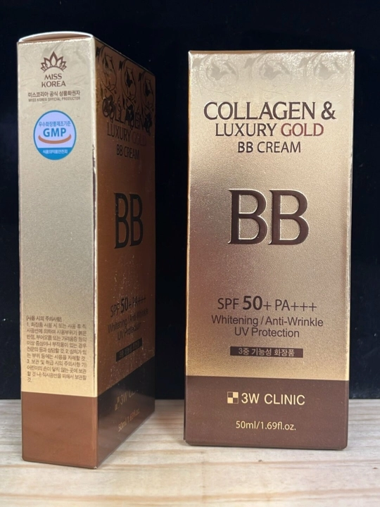BB-крем с коллагеном и роскошным золотом, SPF 50+, 50 мл, 3W CLINIK - 