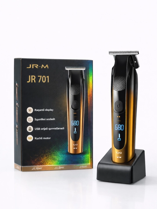 Профессиональная машинка для стрижки JR-M JR701 с дисплеем, USB