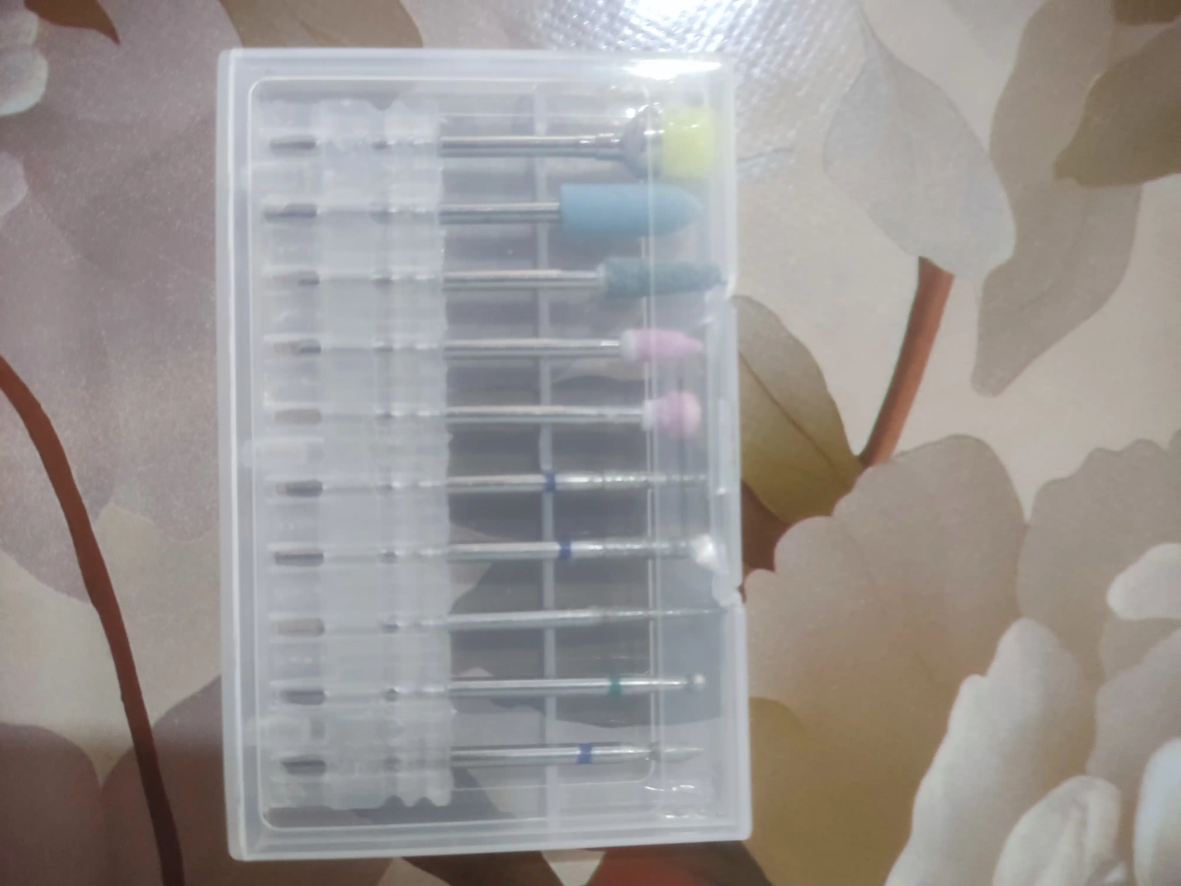 Manikyur va pedikyur uchun frezalar to'plami, 10 dona