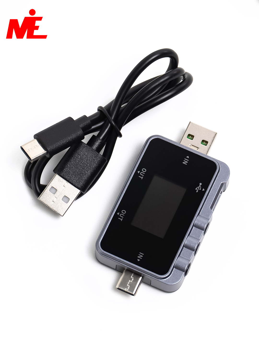 FNIRSI FNAC-28 USB / Type-C тестер 2-в-1 (вольтметр, амперметр, ваттметр)