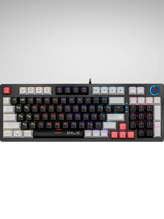 Механическая игровая клавиатура Defender Hawk GK-418 DL, RGB, Blue Switches