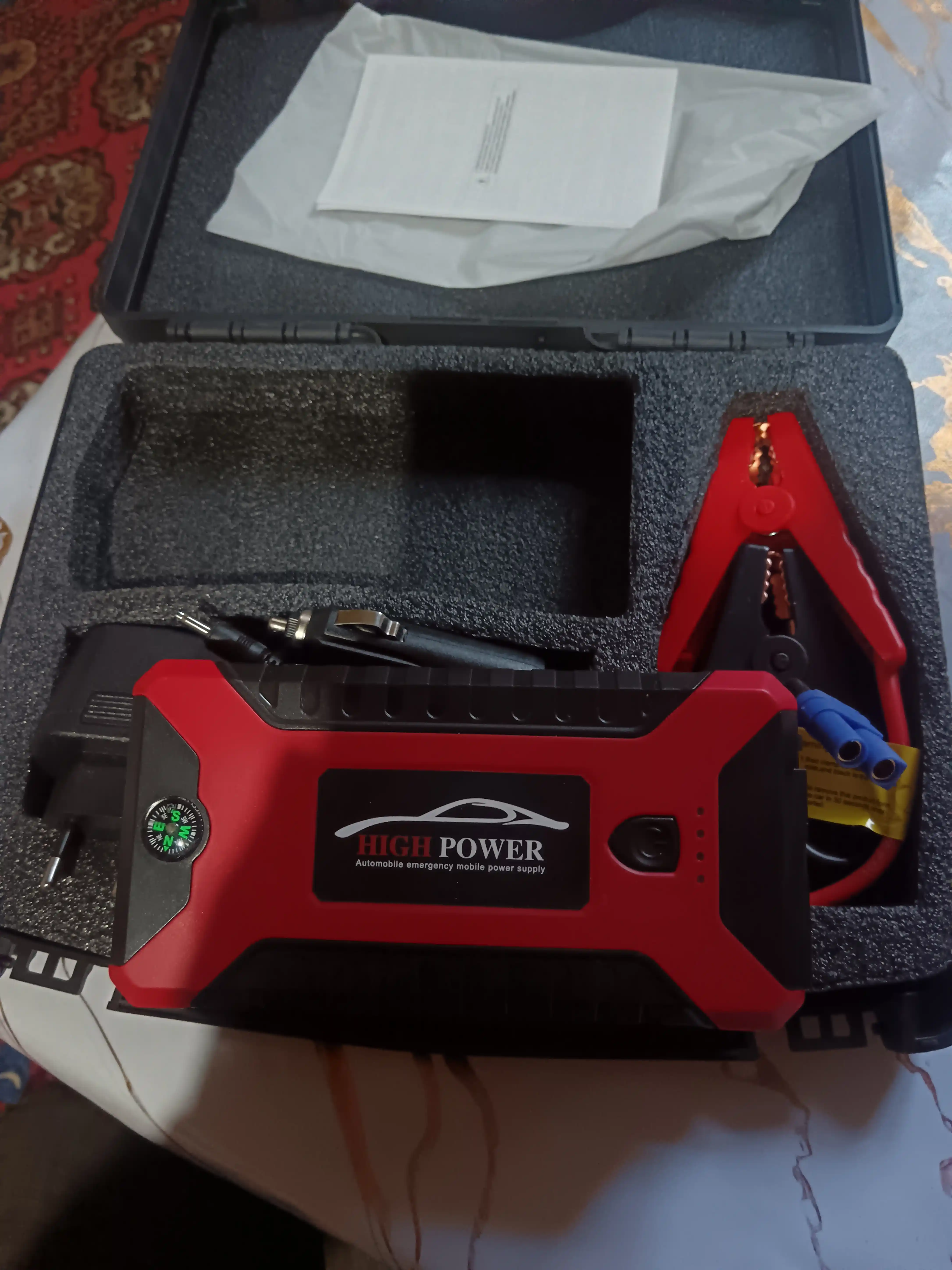 Avtomobilni ishga tushirish moslamasi, quvvatlash moslamasi, 99800mAh