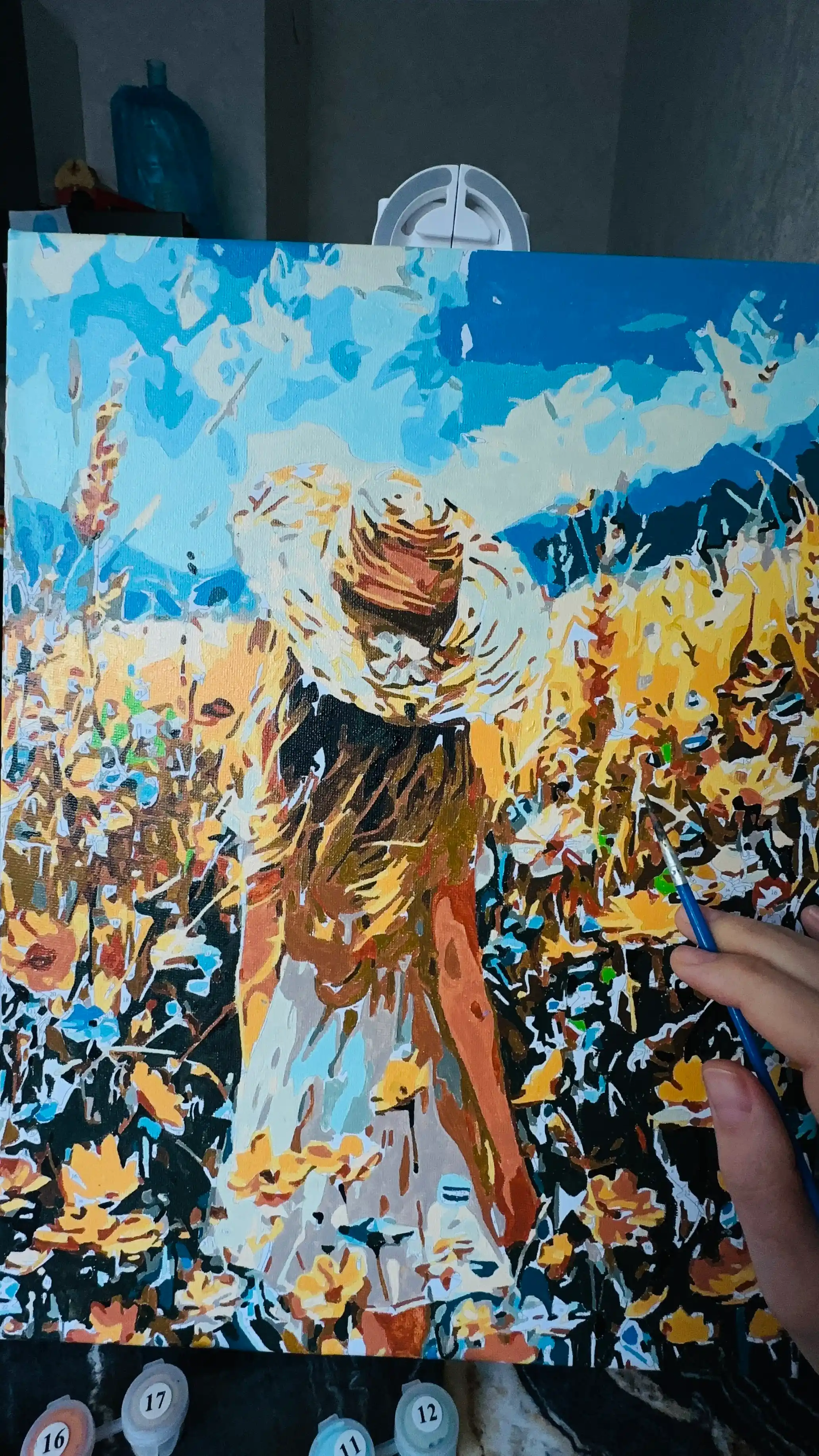 Raqamlar bo'yicha rasm Skystore Odamlar, asosli ramkaga tortilgan, 30 x 40 sm