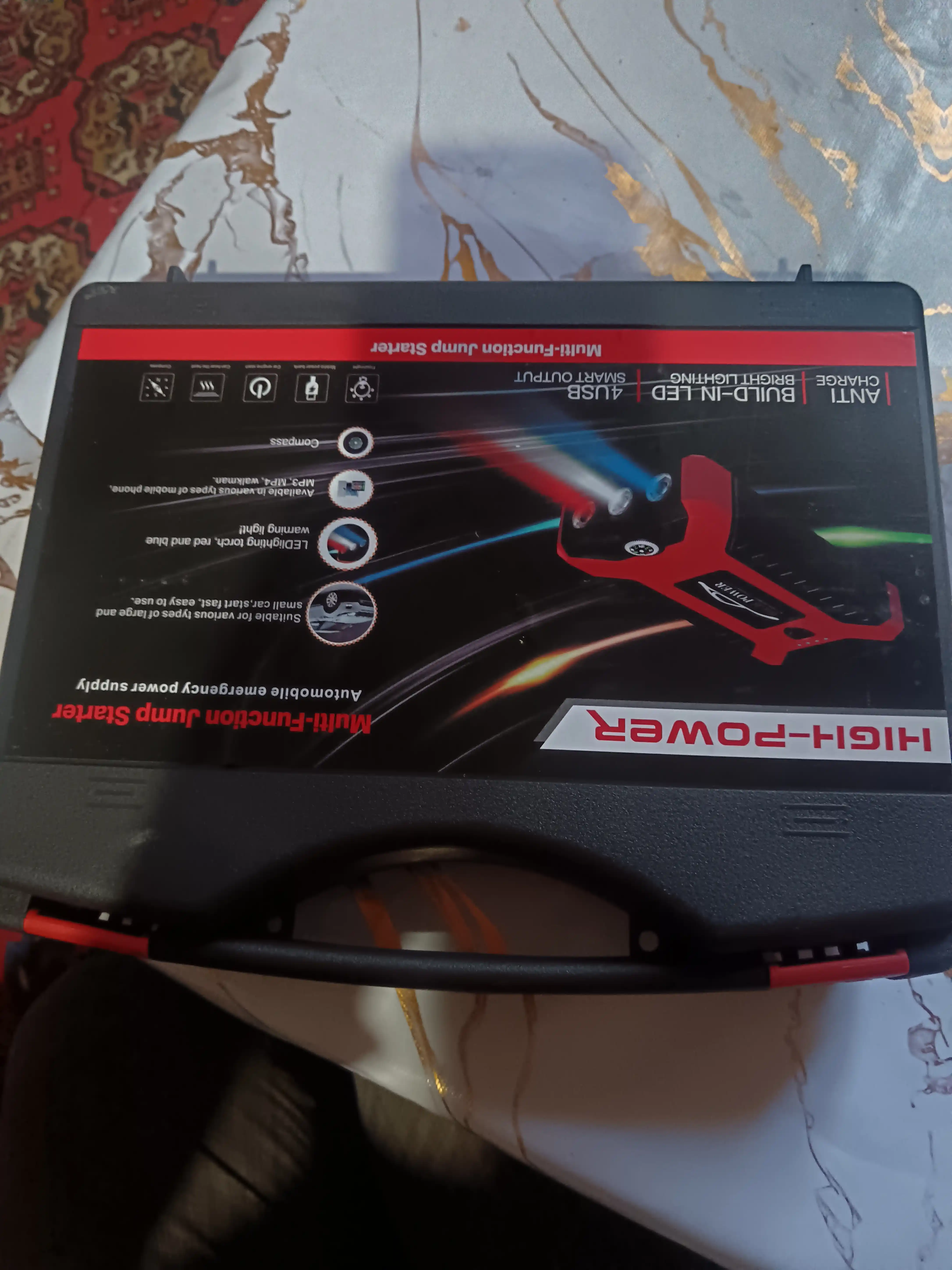 Avtomobilni ishga tushirish moslamasi, quvvatlash moslamasi, 99800mAh