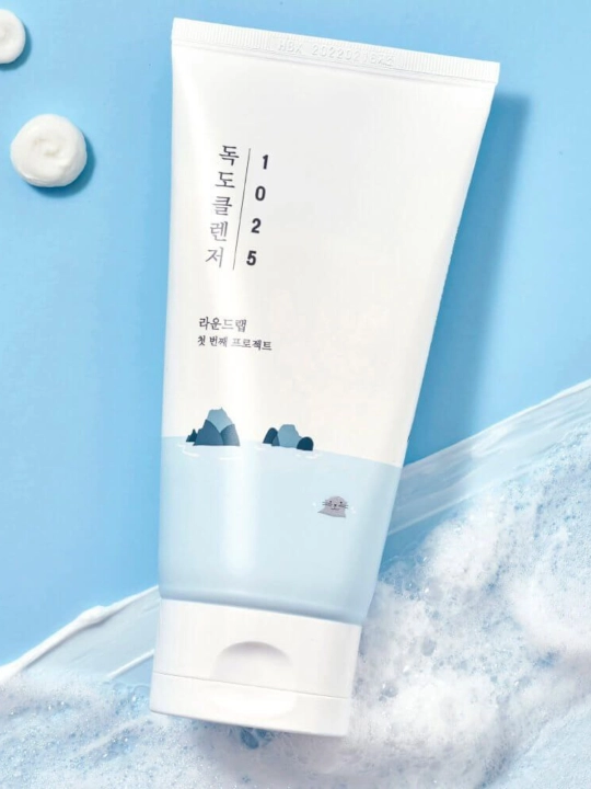 Round Lab 1025 Dokdo Cleanser мягкая пенка с морской водой, pH баланс, 150 мл