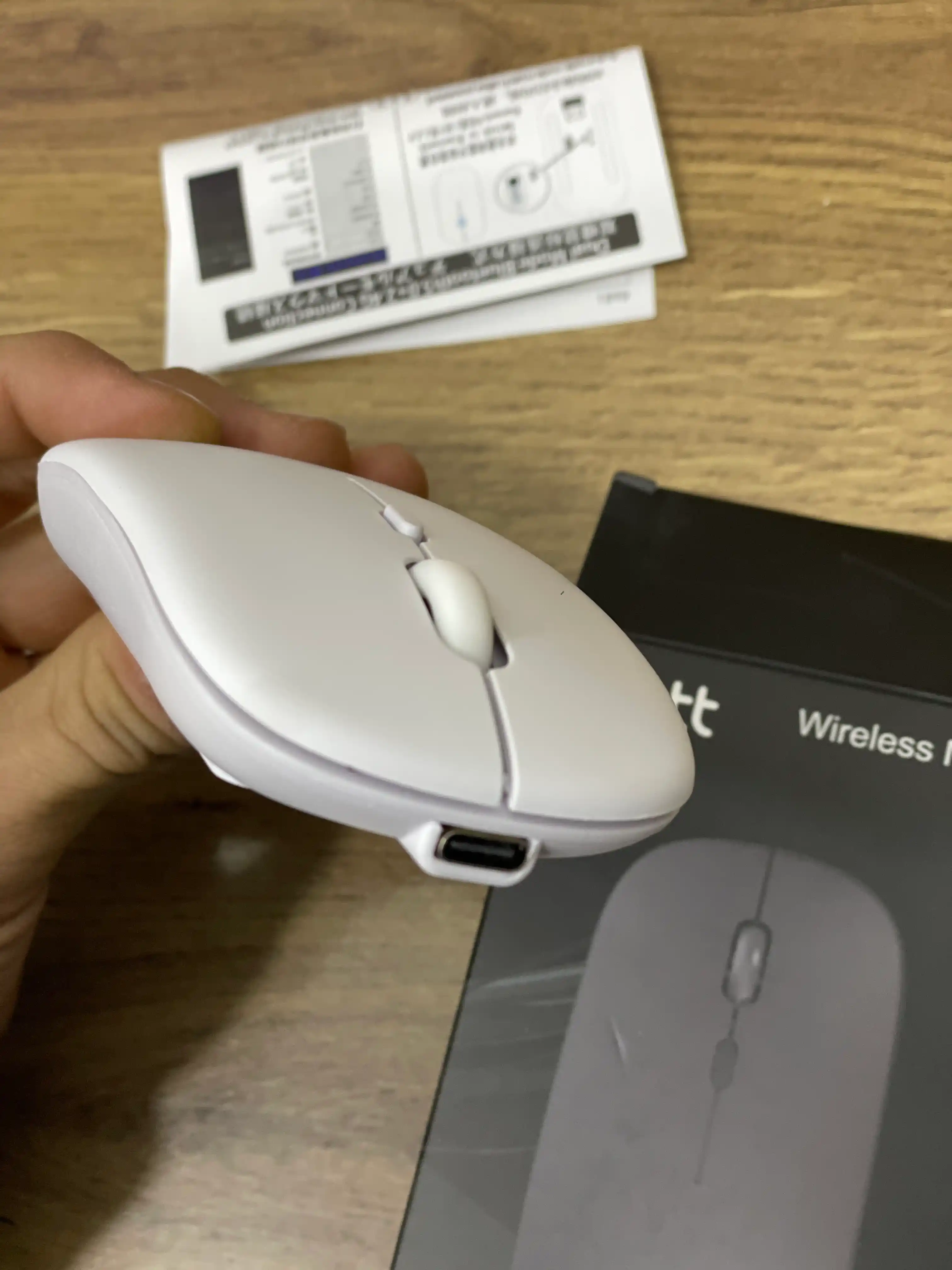 Simsiz kompyuter sichqonchasi, Bluetooth va USB-C bilan
