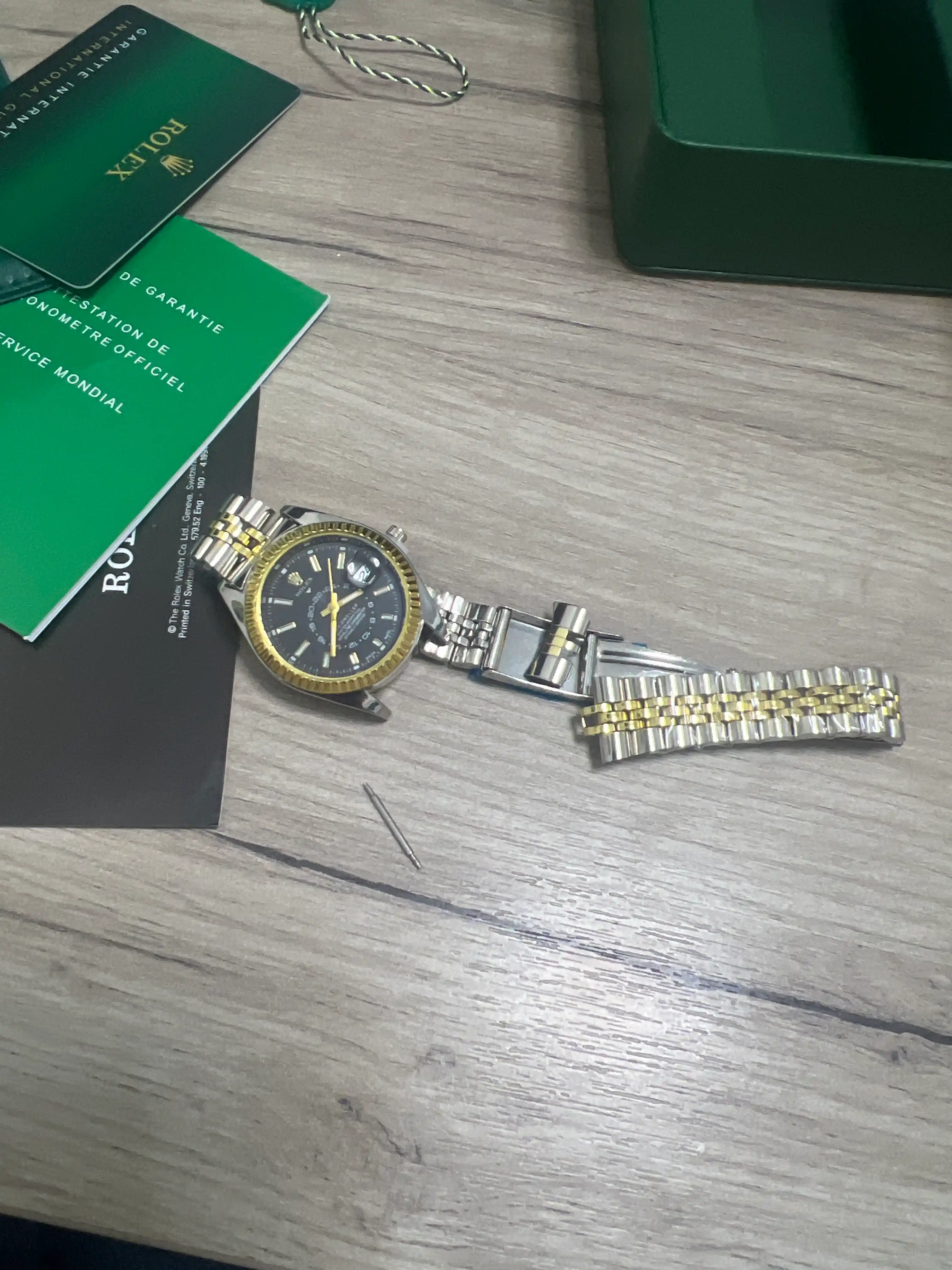 Ayollar uchun klassik Rolex soati - to‘liq sovg‘a to‘plami