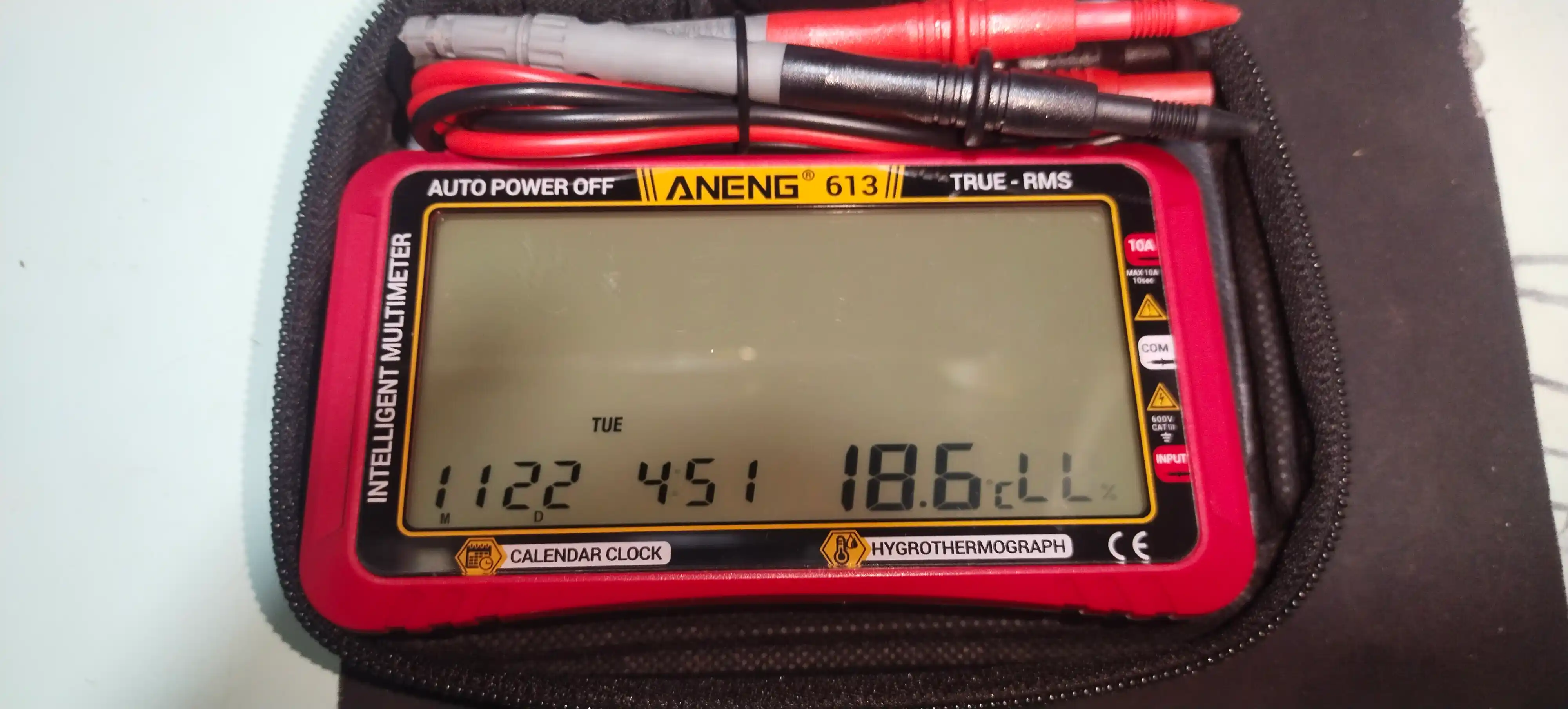 ANENG 613 Multimetr Tester Voltmetr AC/DC, temperatura, namlik