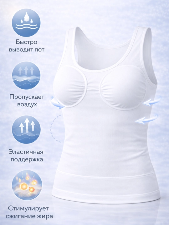 Qo‘llab-quvvatlovchi va issiqlik effektiga ega ayollar tortuvchi maykasi, M-2XL - 