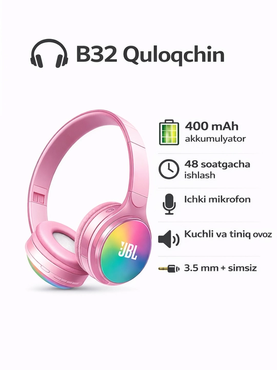 Simsiz quloqchinlar mikrofon va ovoz boshqaruvi bilan – 48 soat ishlash - 