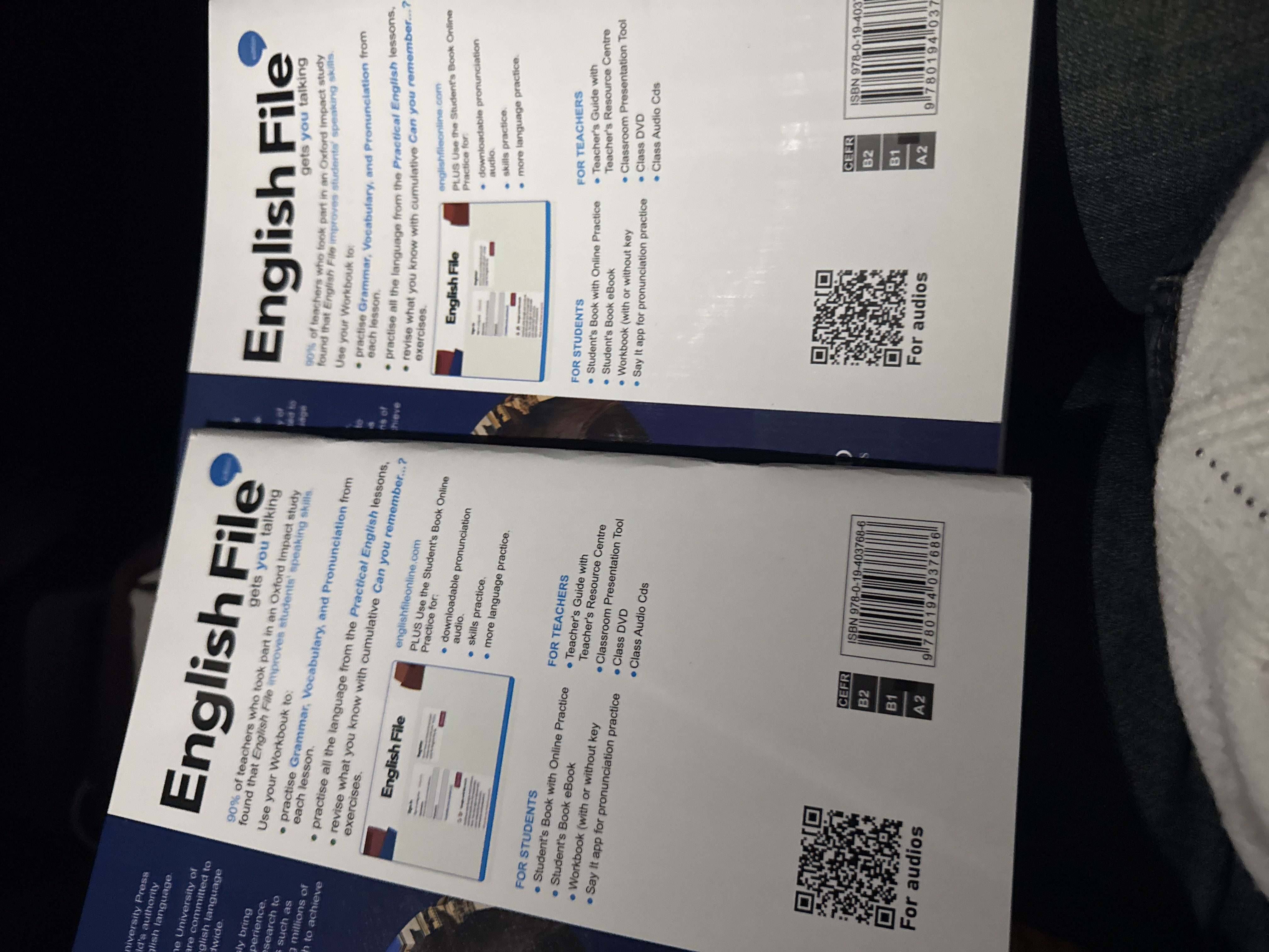 English File Beginner, Elementary, Pre Intermediate Student's book+Workbook, Paul Seligson