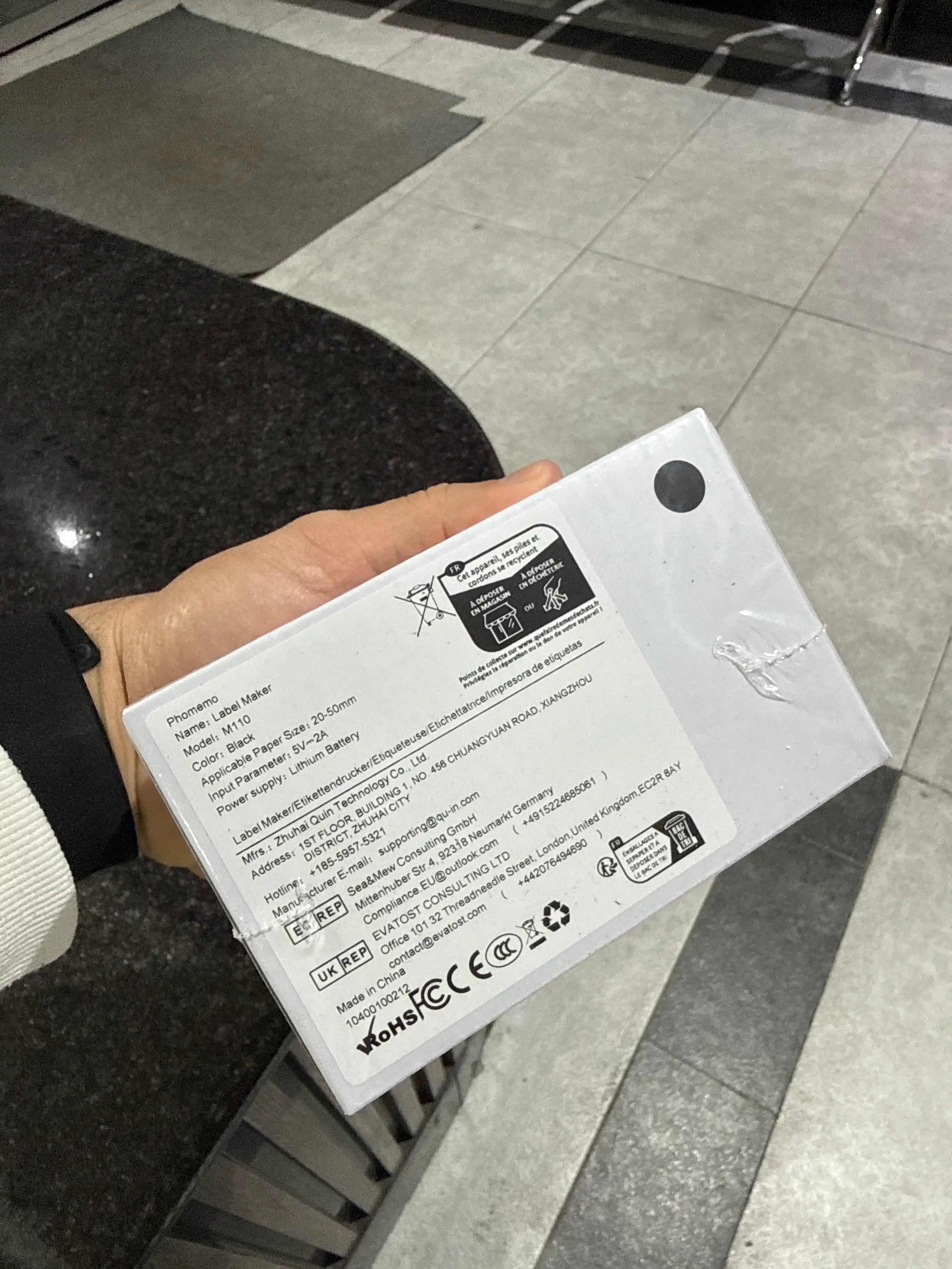 Phomemo M110 yorliq printeri, portativ