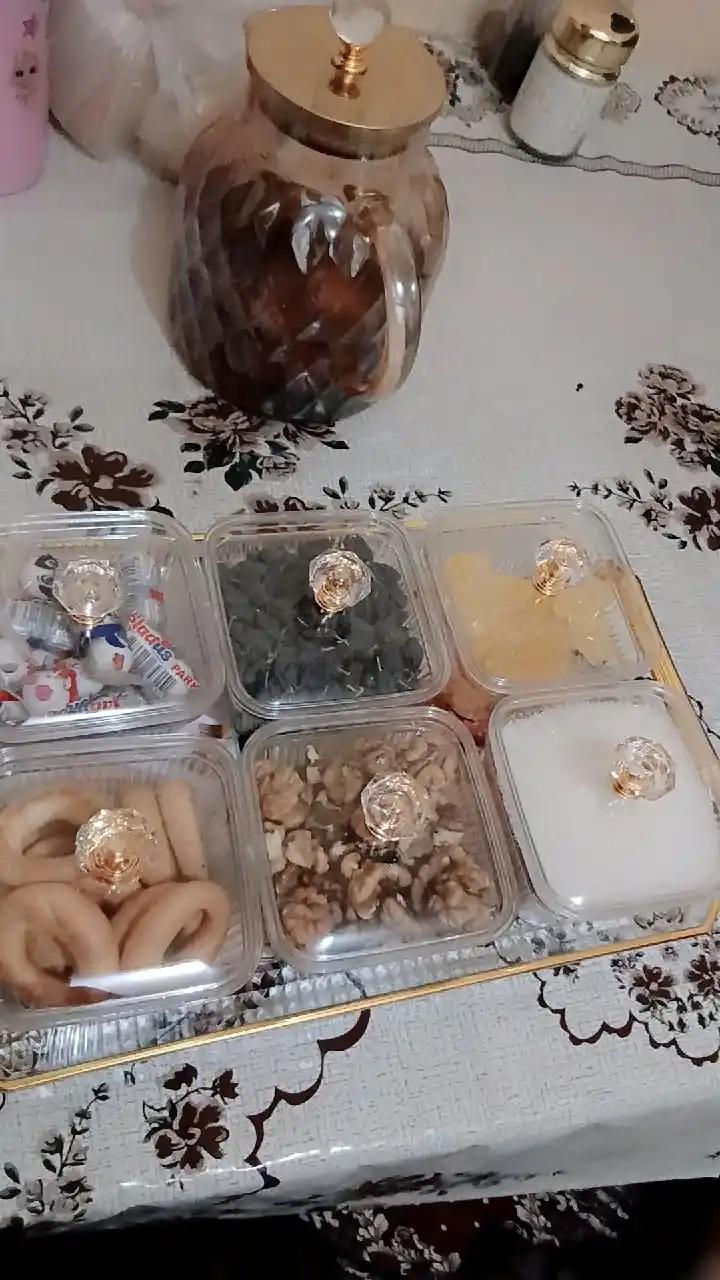Akril menajnitsa, 6 bo‘limli menajnitsa, gazaklar uchun organayzer, oshxona uchun idish