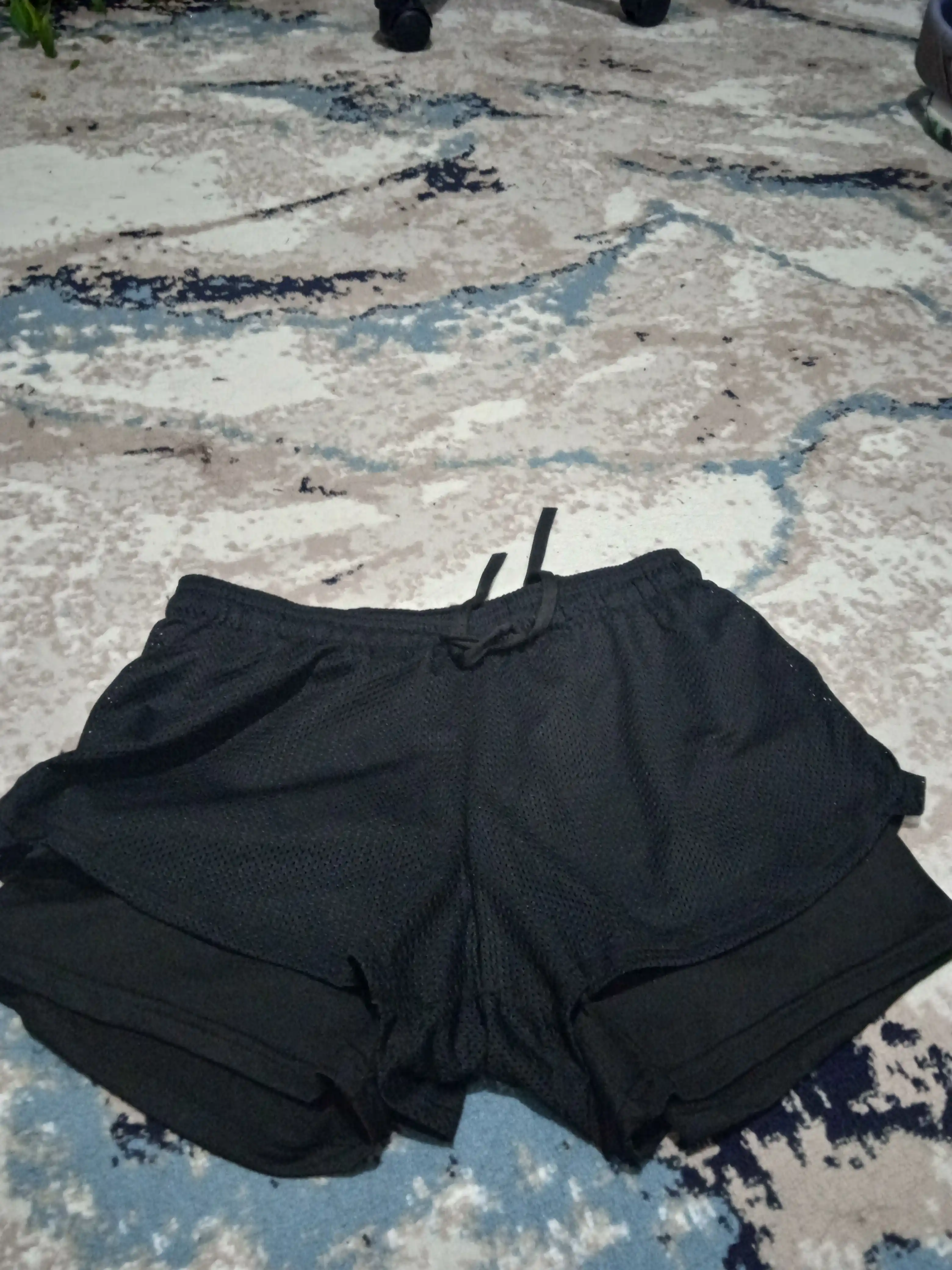 Ayollar sport shortilari velosipedlari, fitnes uchun, ikki qavatli