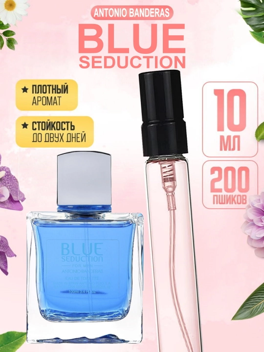 Atir blue, parfyum suvi Antonio Banderas Blue Seduction-ga asoslangan - 